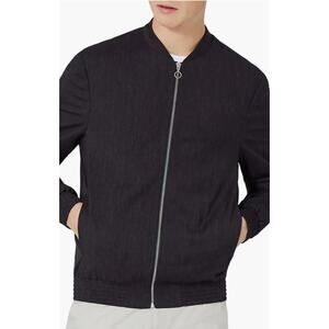 Topman Men’s Navy Cook‎ Melange Bomber Jacket Small